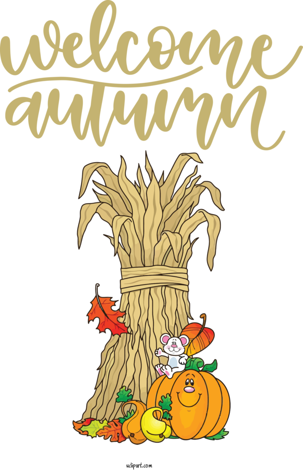 Free Nature Line Art Calligraphy Logo For Autumn Clipart Transparent Background