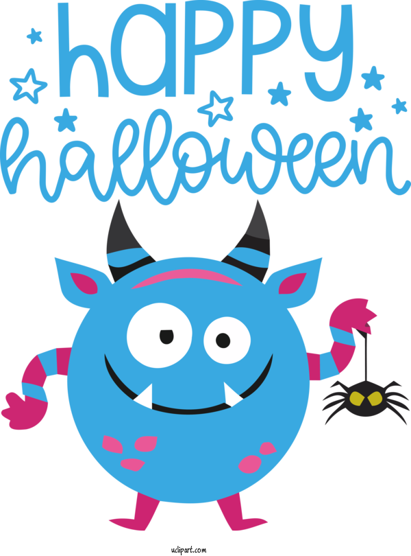Free Holidays Design Smiley Cartoon For Halloween Clipart Transparent Background