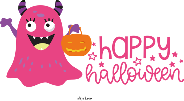 Free Holidays Cartoon Design Line For Halloween Clipart Transparent Background