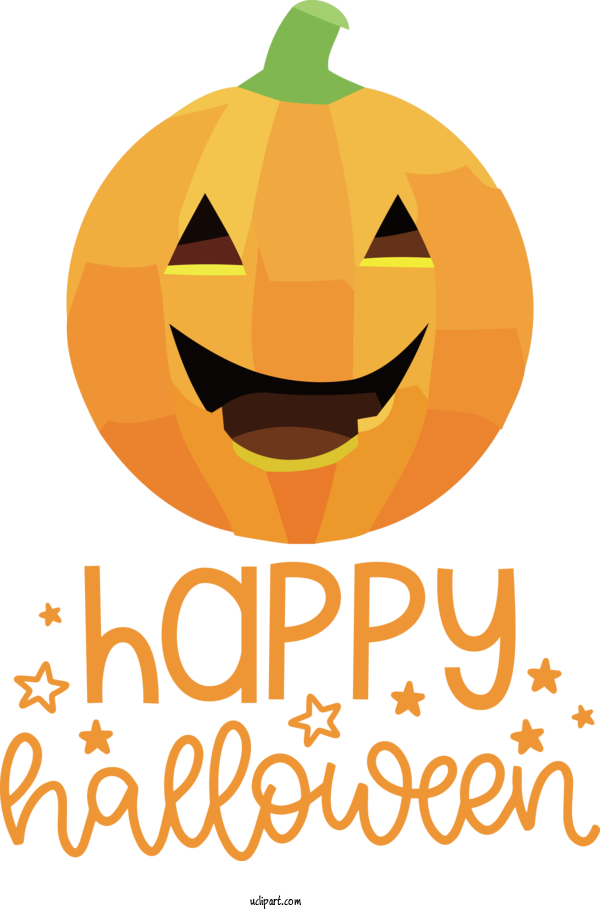 Free Holidays Jack O' Lantern Squash Vegetable For Halloween Clipart Transparent Background