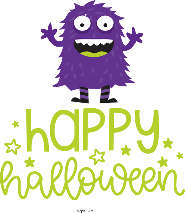 Free Holidays Logo Smiley Cartoon For Halloween Clipart Transparent Background