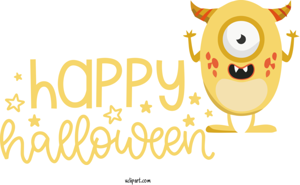 Free Holidays Smiley Emoticon Logo For Halloween Clipart Transparent Background