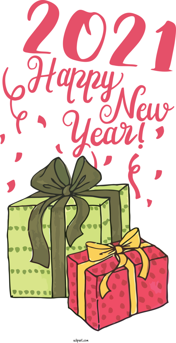Free Holidays Design Cartoon Line For New Year Clipart Transparent Background
