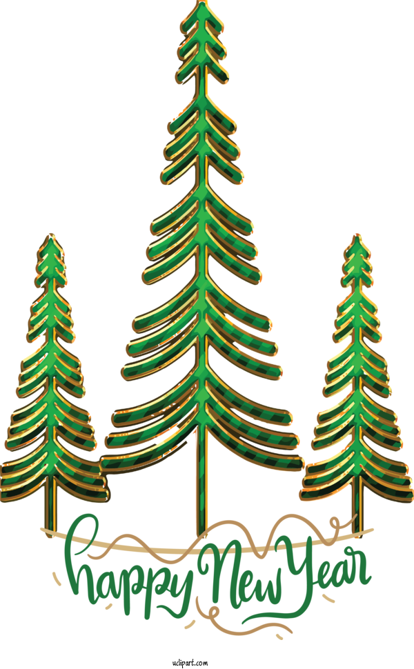 Free Holidays Balsam Fir Christmas Tree Christmas Day For New Year Clipart Transparent Background