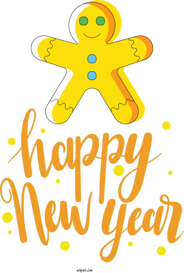 Free Holidays Smiley Emoticon Yellow For New Year Clipart Transparent Background