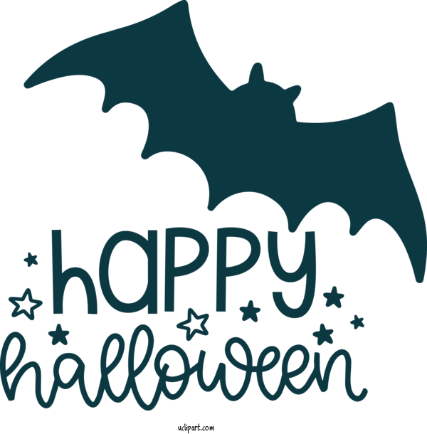 Free Holidays Logo Text Line For Halloween Clipart Transparent Background