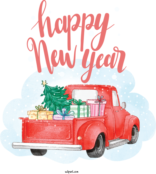Free Holidays Sticker New Year Christmas Day For New Year Clipart Transparent Background