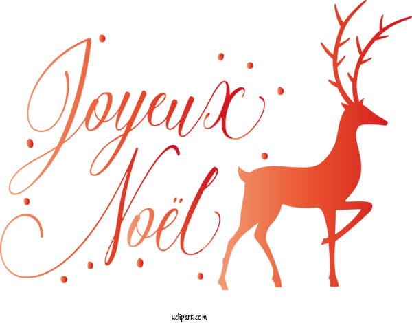 Free Holidays Reindeer Deer Line Art For Christmas Clipart Transparent Background