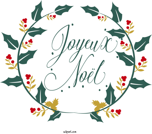 Free Holidays Floral Design Design Logo For Christmas Clipart Transparent Background