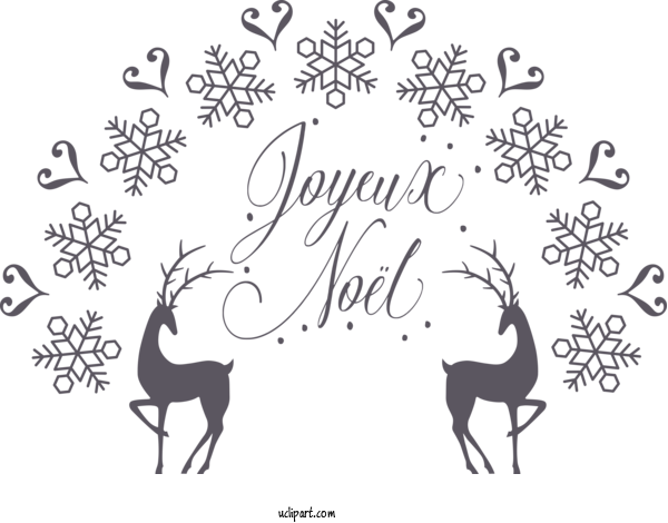 Free Holidays Reindeer Line Art Design For Christmas Clipart Transparent Background