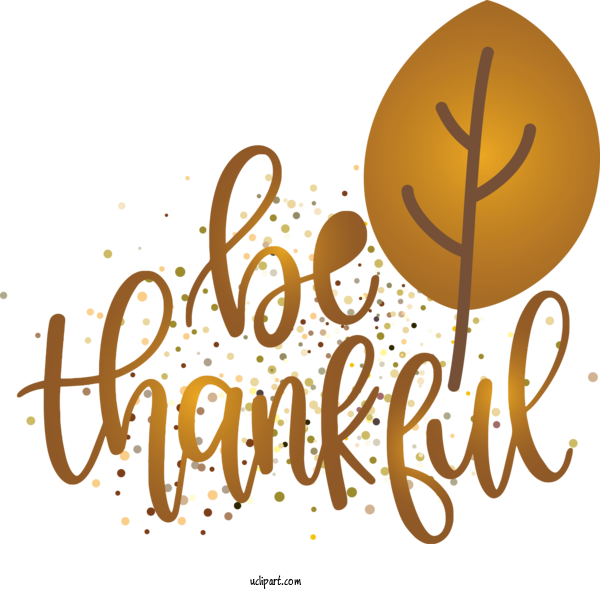 Free Holidays Logo Yellow Text For Thanksgiving Clipart Transparent Background