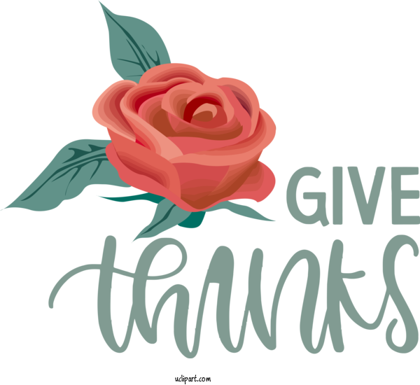Free Holidays Garden Roses Cut Flowers Logo For Thanksgiving Clipart Transparent Background