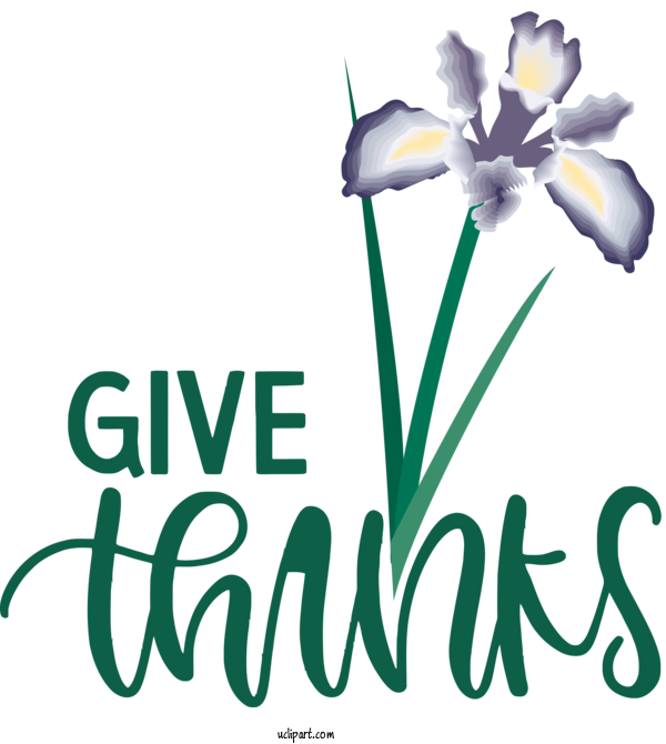 Free Holidays Cut Flowers Plant Stem Logo For Thanksgiving Clipart Transparent Background
