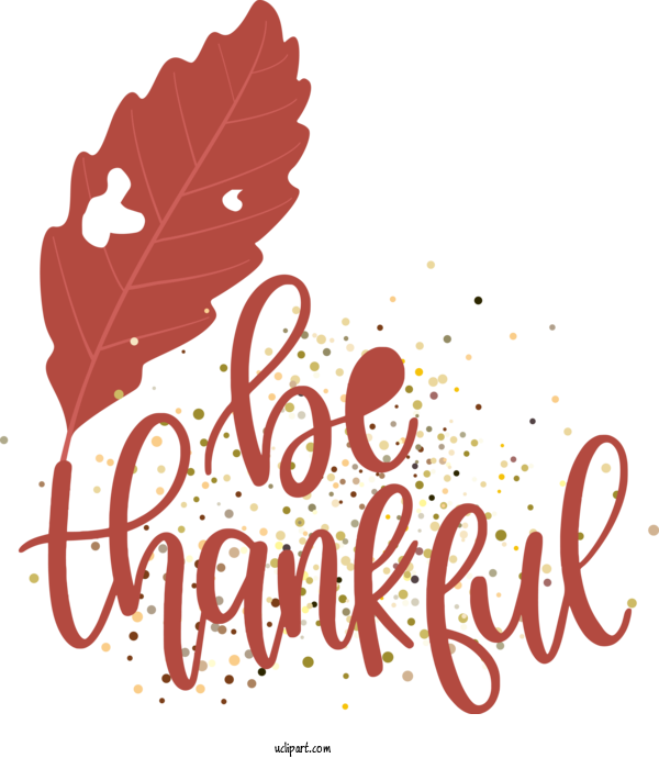 Free Holidays Logo Text Flower For Thanksgiving Clipart Transparent Background