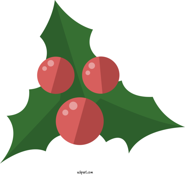 Free Holidays Icon American Holly Leaf For Christmas Clipart Transparent Background