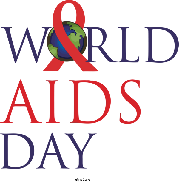 Free Holidays World AIDS Day Logo Pandemic For World Aids Day Clipart Transparent Background