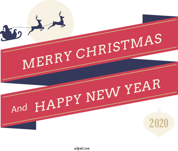 Free Holidays Logo Design Banner For Christmas Clipart Transparent Background