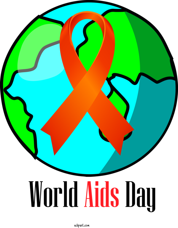 Free Holidays Transparency Icon Earth For World Aids Day Clipart Transparent Background