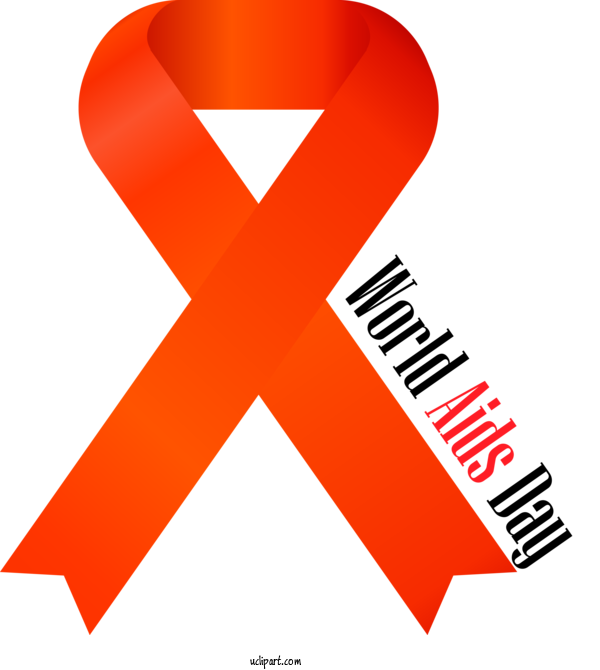 Free Holidays Logo Symbol Red For World Aids Day Clipart Transparent Background