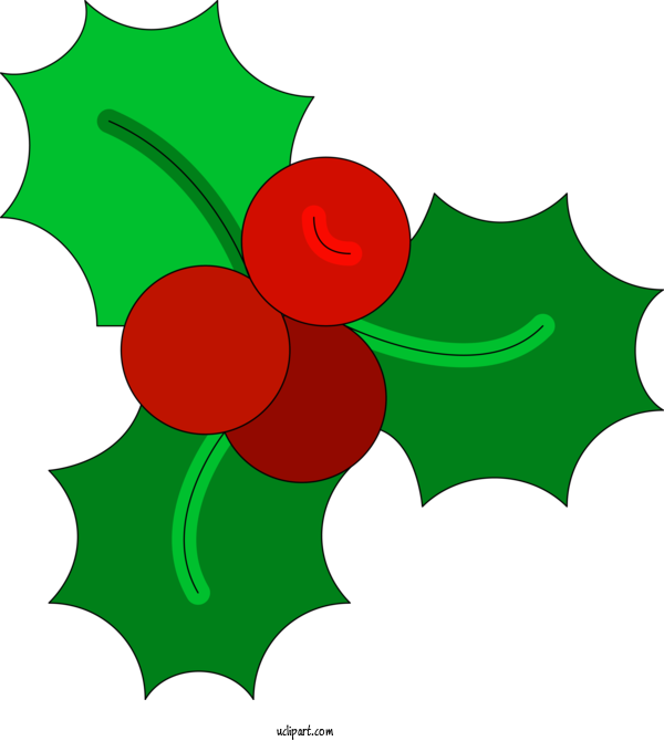 Free Holidays Mistletoe Icon Transparency For Christmas Clipart Transparent Background