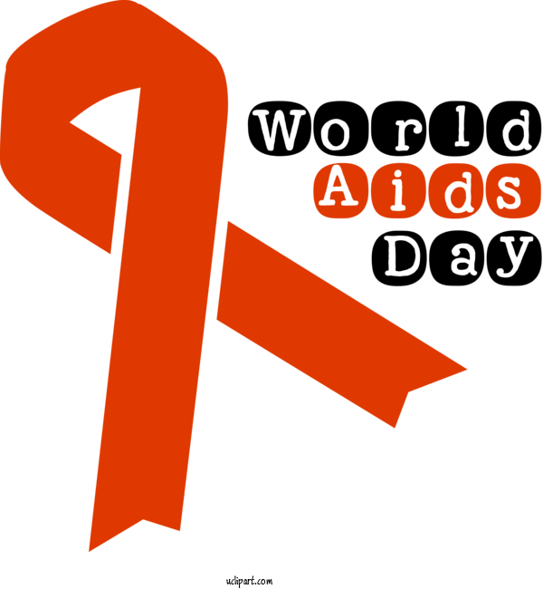 Free Holidays World AIDS Day Red Ribbon Logo For World Aids Day Clipart Transparent Background