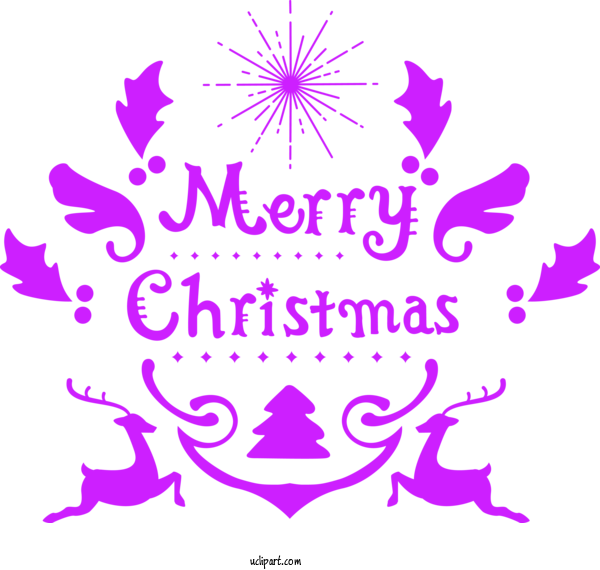 Free Holidays Logo Drawing Text For Christmas Clipart Transparent Background