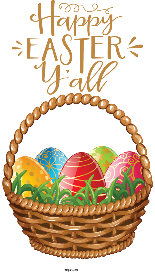 Free Holidays Easter Egg Basket Easter Basket For Easter Clipart Transparent Background