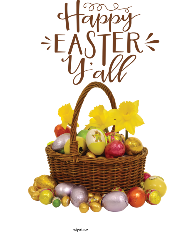 Free Holidays Basket Wicker Refrigerator Magnet For Easter Clipart Transparent Background