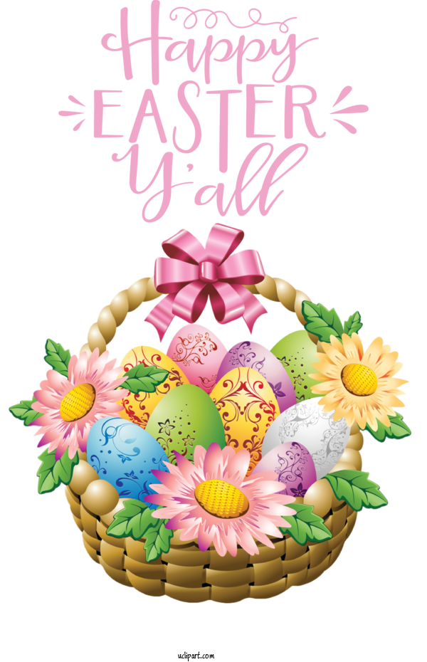 Free Holidays Easter Bunny Easter Basket Basket For Easter Clipart Transparent Background