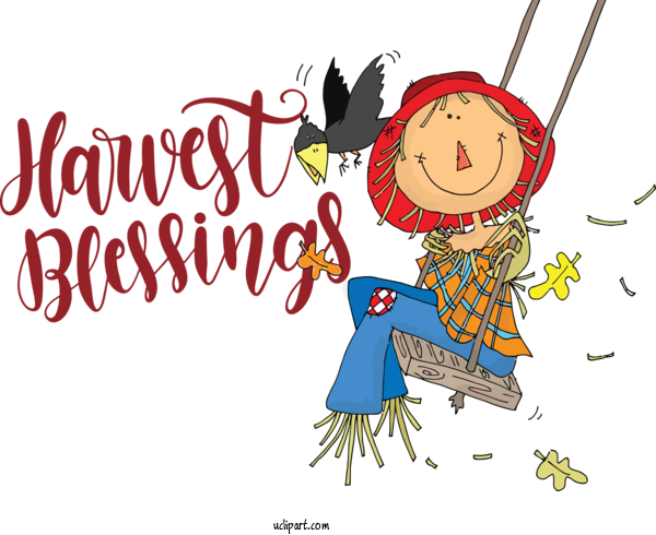 Free Holidays Scarecrow Swing Drawing For Thanksgiving Clipart Transparent Background