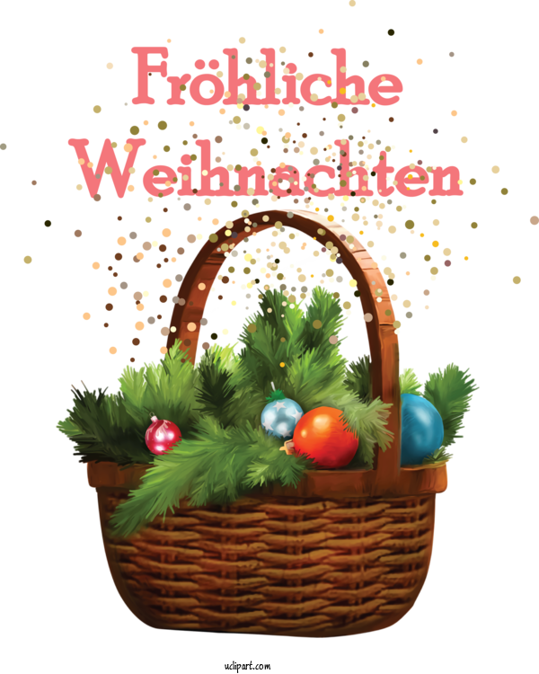 Free Holidays Basket Gift Basket Christmas Day For Christmas Clipart Transparent Background