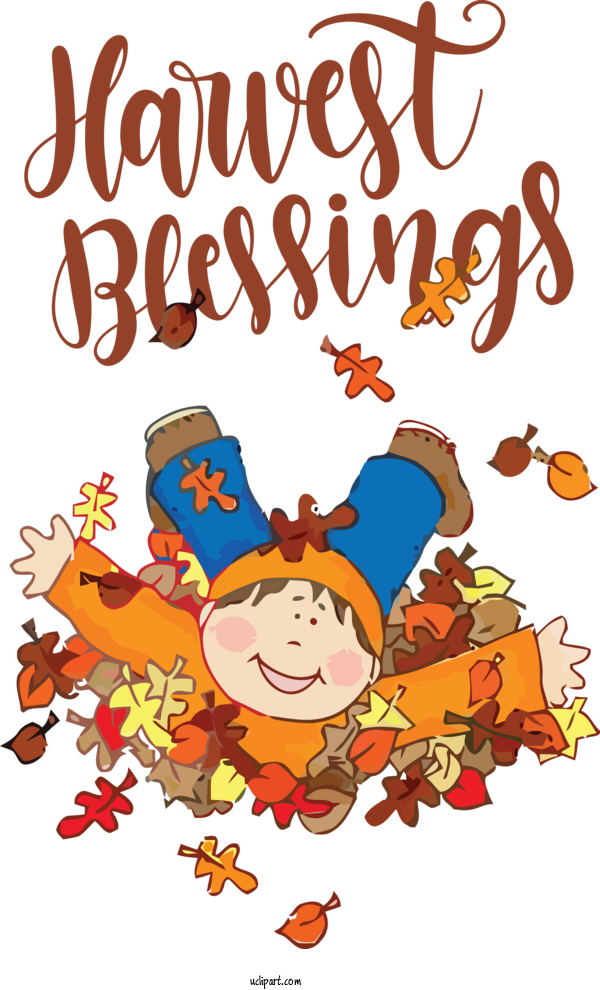 Free Holidays Season Drawing Text For Thanksgiving Clipart Transparent Background