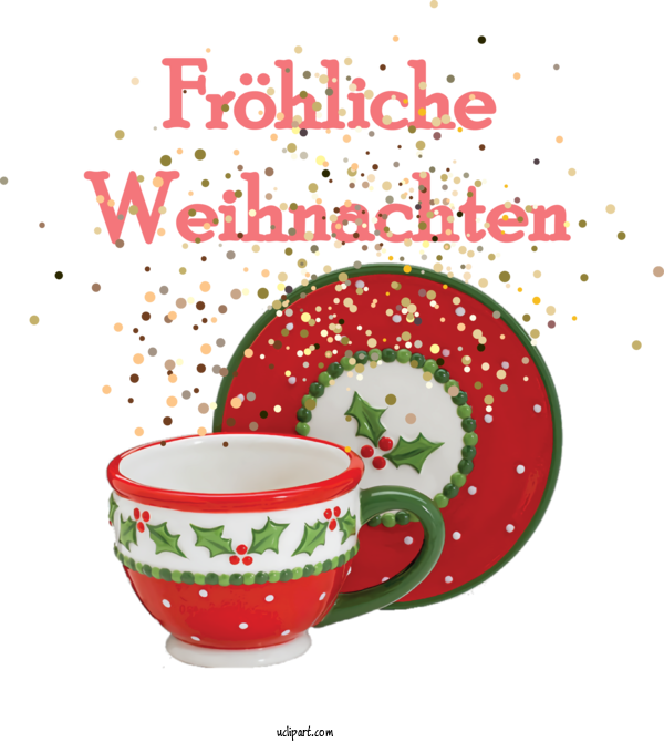 Free Holidays Ceramic Porcelain Mug For Christmas Clipart Transparent Background