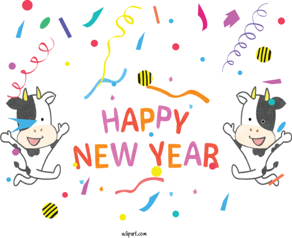 Free Holidays Cartoon 2020 For New Year Clipart Transparent Background
