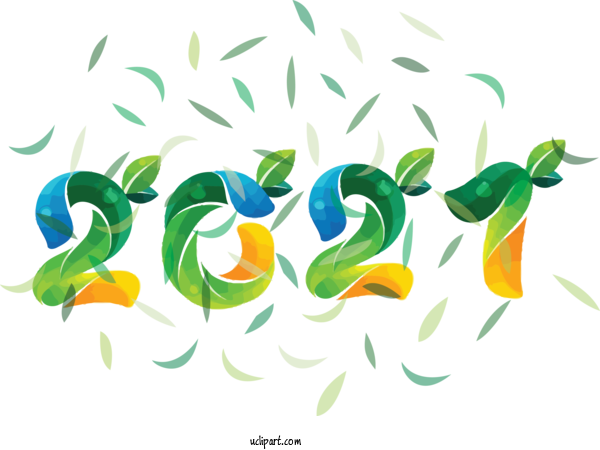 Free Holidays Leaf Green Petal For New Year Clipart Transparent Background