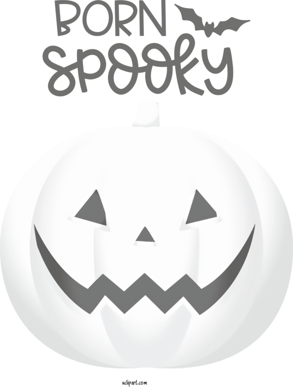 Free Holidays Logo Black And White Symbol For Halloween Clipart Transparent Background
