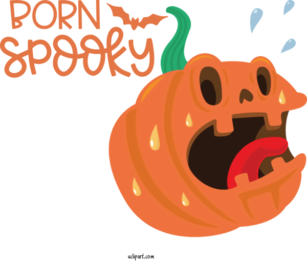 Free Holidays Jack O' Lantern Vegetable Cartoon For Halloween Clipart Transparent Background
