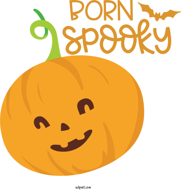 Free Holidays Jack O' Lantern Squash Smiley For Halloween Clipart Transparent Background