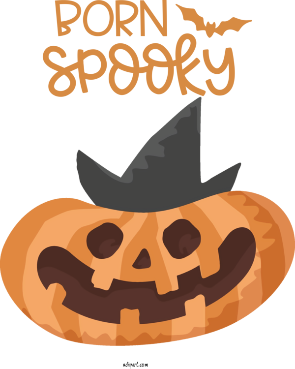 Free Holidays Cartoon Jack O' Lantern For Halloween Clipart Transparent Background