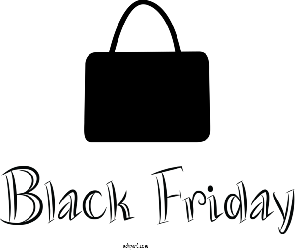 Free Holidays Handbag Logo Bag For Black Friday Clipart Transparent Background
