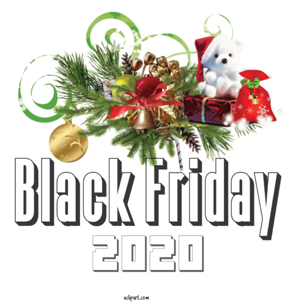 Free Holidays Christmas Day  2020 For Black Friday Clipart Transparent Background