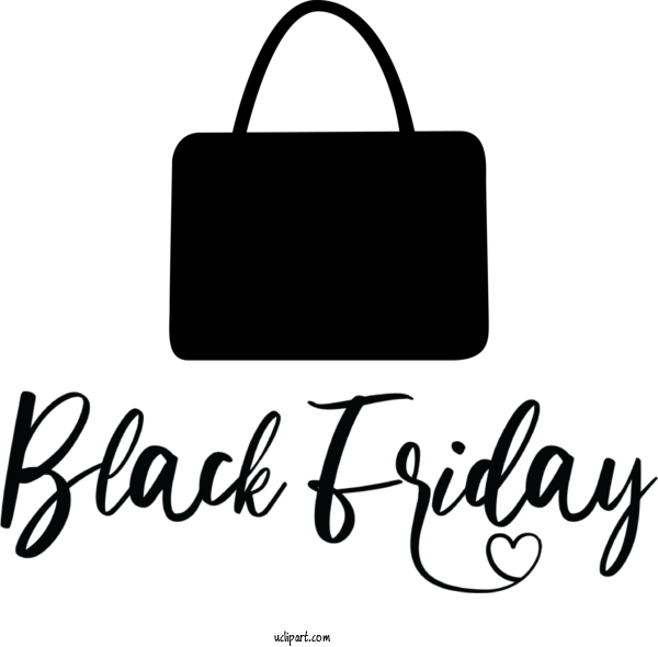 Free Holidays Bag Black And White Logo For Black Friday Clipart Transparent Background