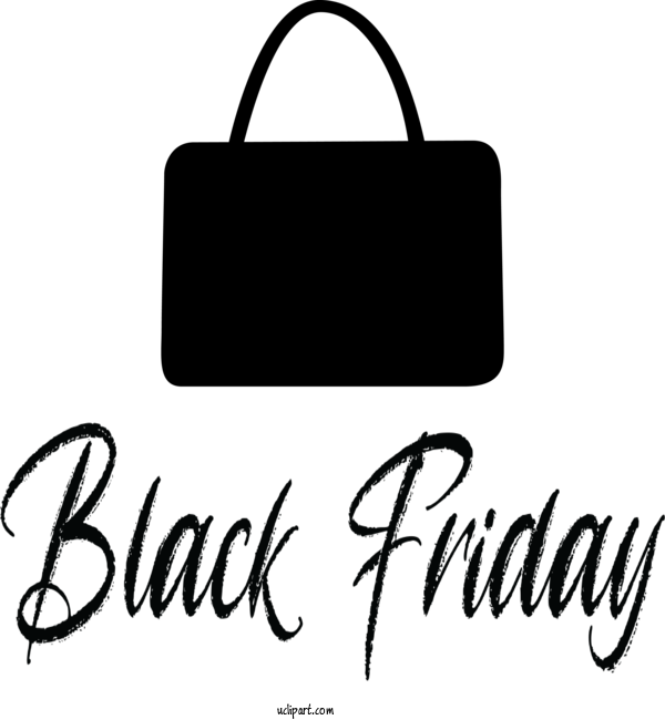 Free Holidays Bag Logo Black And White For Black Friday Clipart Transparent Background