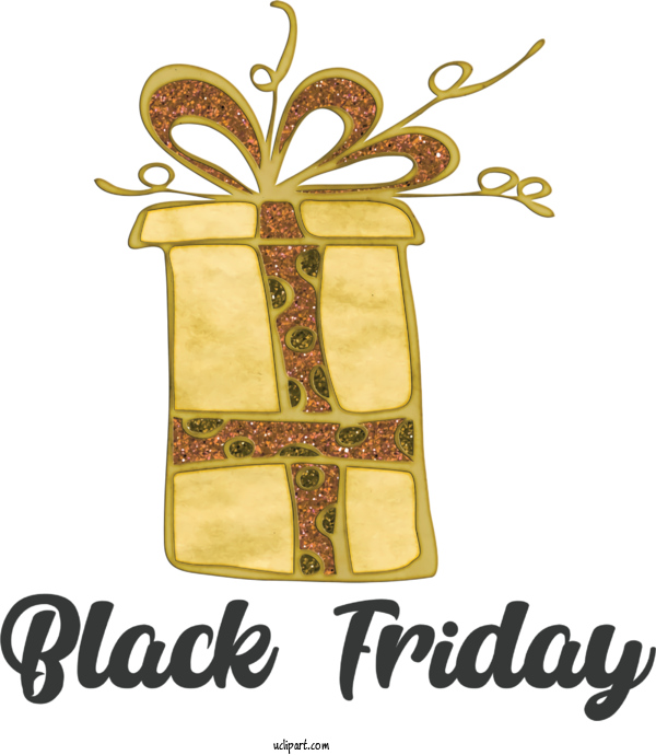 Free Holidays Box Yellow For Black Friday Clipart Transparent Background