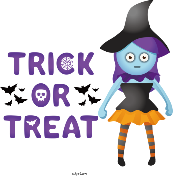 Free Holidays Cartoon Trick Or Treat Studios Costume For Halloween Clipart Transparent Background