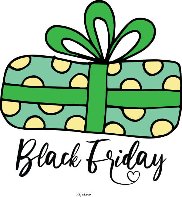 Free Holidays Logo Drawing Icon For Black Friday Clipart Transparent Background