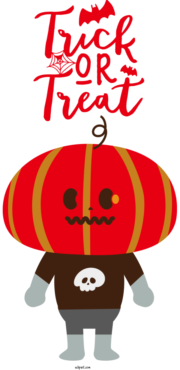 Free Holidays Design Cartoon Red For Halloween Clipart Transparent Background