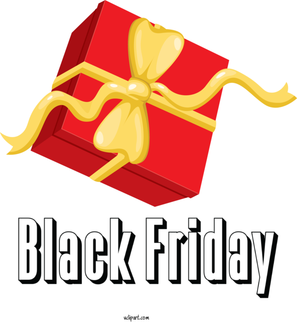 Free Holidays Logo Yellow Design For Black Friday Clipart Transparent Background