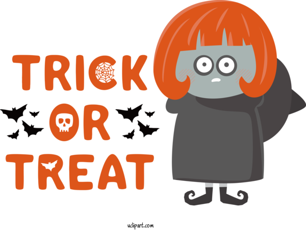 Free Holidays Trick Or Treating T Shirt Costume For Halloween Clipart Transparent Background