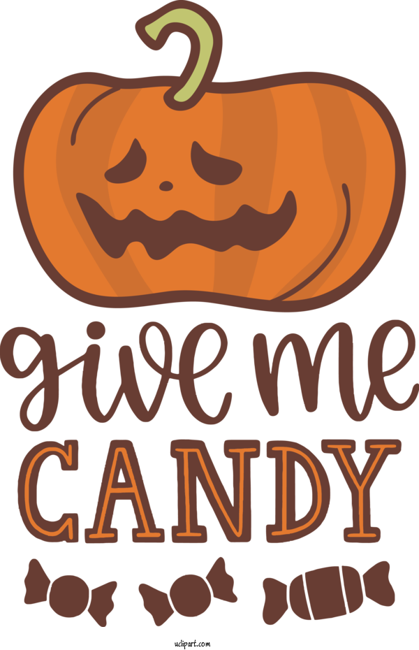 Free Holidays Logo Cartoon Produce For Halloween Clipart Transparent Background